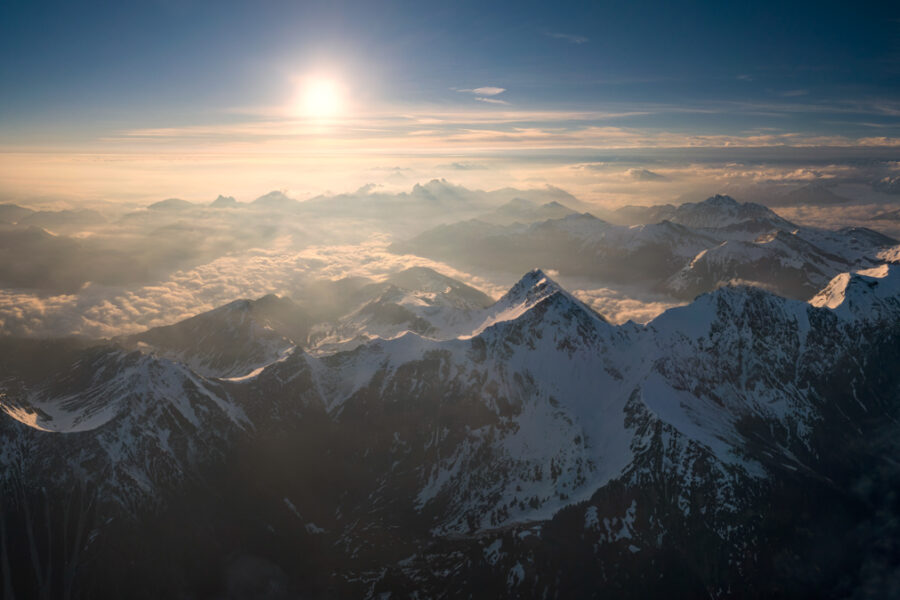 Bergbilder berg bilder Allgäu Alpen Berge Hinterstein Herbst blauer himmel sonne