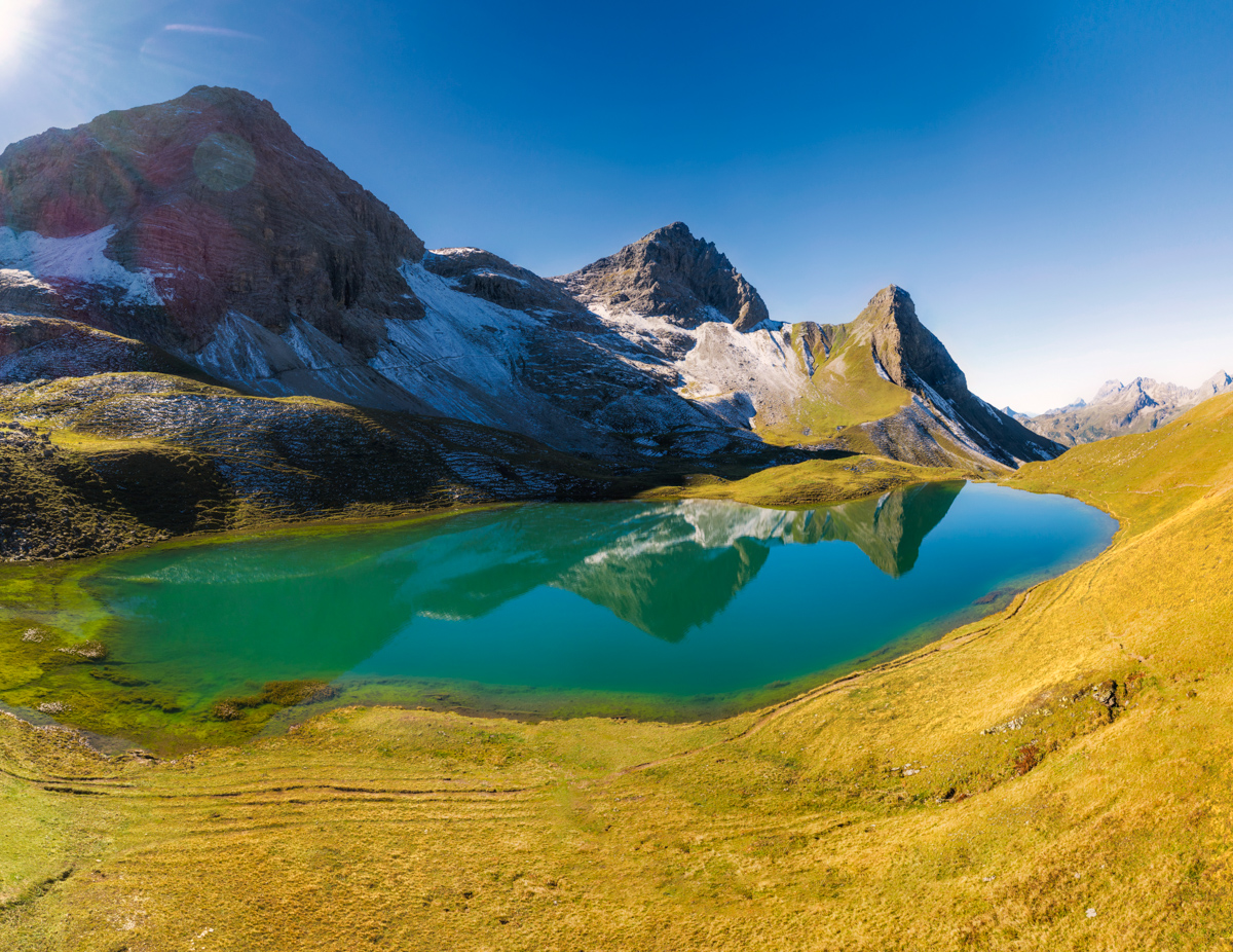 Rappensee, Herbstpanorama, Bergsee in den Hochalpen - Landschaftsfotografie Oberstdorf