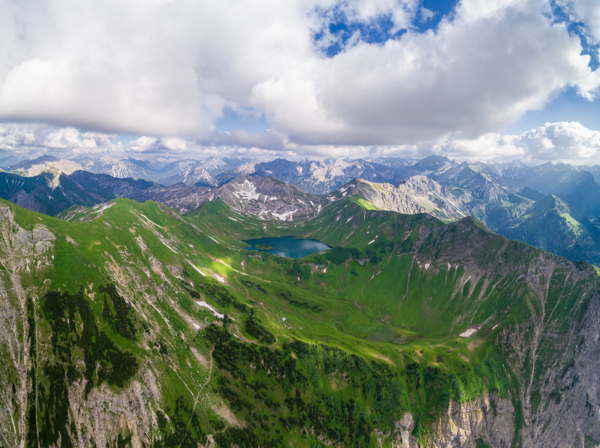 Hinterstein, Schrecksee, Sommerliches Alpenpanorama - Bergfotografie Allgäu