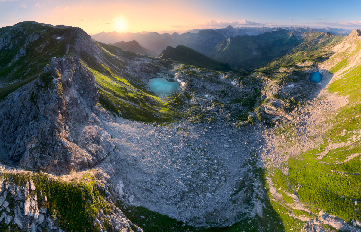 Hinterstein, Laufbichelsee im Morgenlicht, Türkise Bergseen bei Sonnenaufgang - Landschaftsfotografie Allgäu