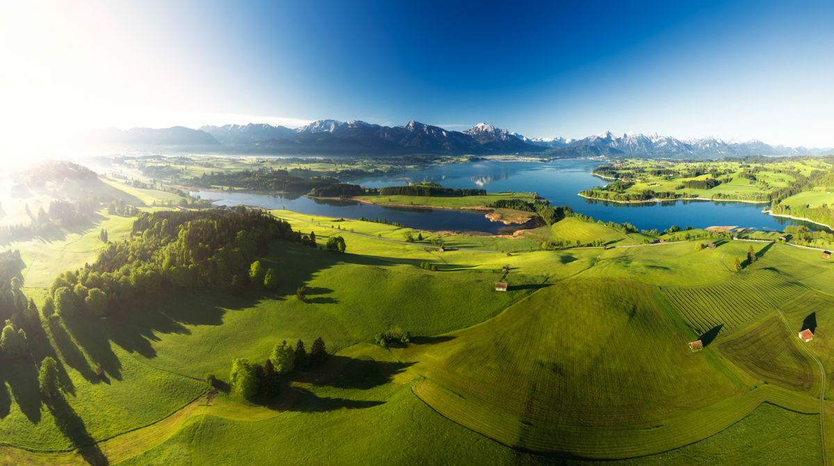 Ostallgäu, Illasbergsee und Forggensee im Frühlingskleid, Seenlandschaft - Landschaftsfotografie Allgäu