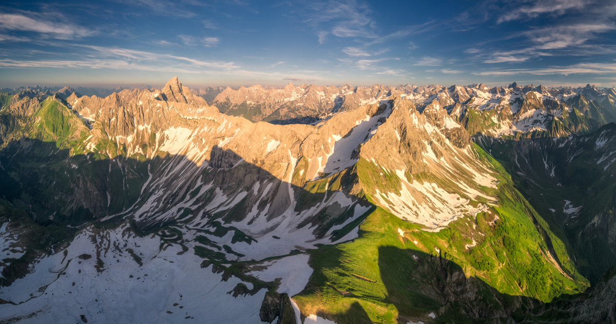 Hinterstein, Schneck und Großer Wilder, Frühling in den Allgäuer Alpen - Landschaftsfotografie Allgäu