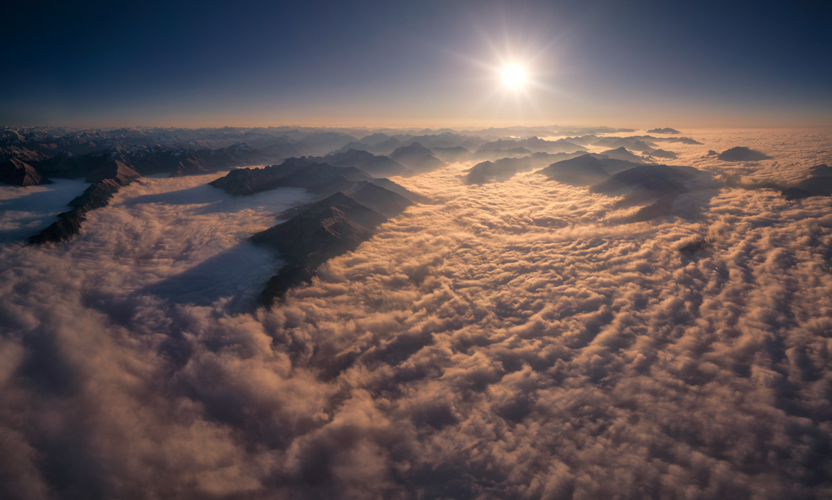 Oberstdorf, Nebelmeer über den Allgäuer Alpen, Sonnenuntergang im Herbst - Landschaftsfotografie Allgäu