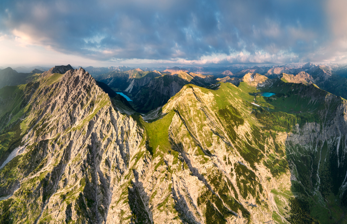 Schrecksee, Sommerliches Bergpanorama mit Rauhorn und Gaishorn, Allgäuer Hochalpen bei Hinterstein - Landschaftsfotografie