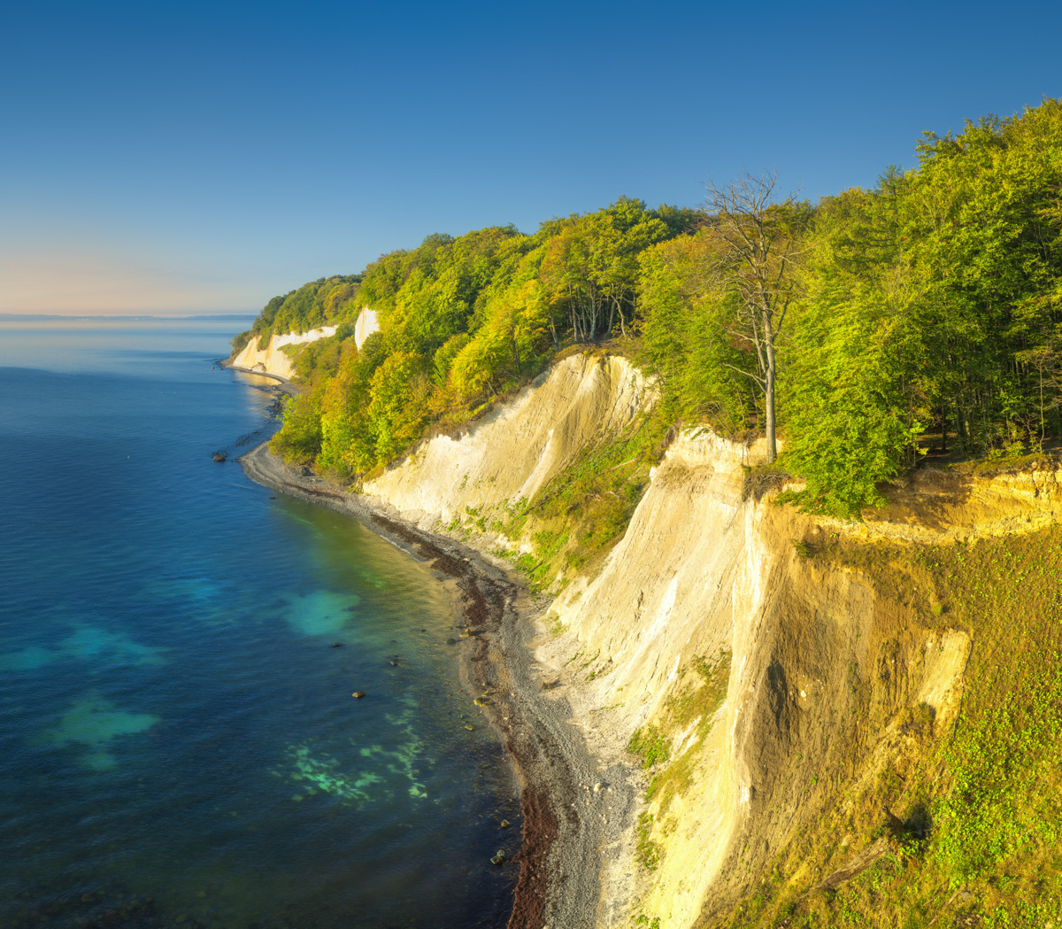 Rügen, Weiße Kreidefelsen, Türkisblaues Meer, Steilküste - Landschaftsfotografie Jasmund