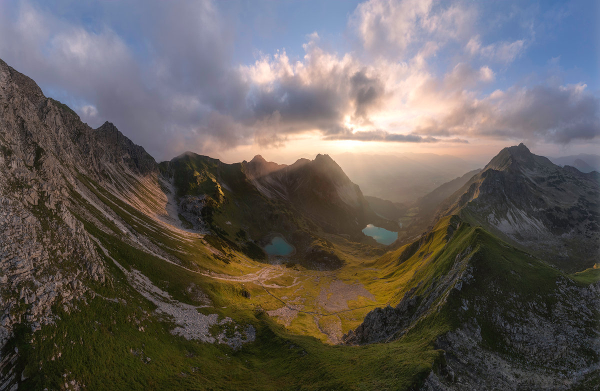 Gaisalpseen | Bergkessel | Goldenes Licht | Wolkenstimmung - Landschaftsfotografie Allgäu
