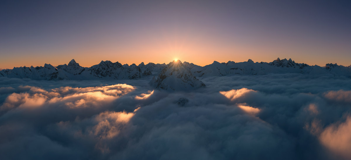 Höfats | Nebelmeer | Wintergipfel | Tiefes Sonnenlicht - Landschaftsfotografie Allgäu