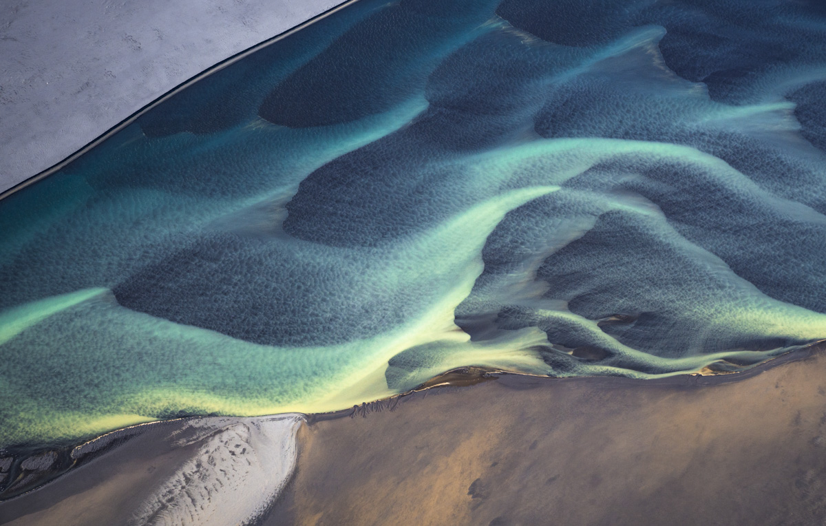 Island Bilder Island Iceland Wasser Fluß Mäander Hochland Highlands