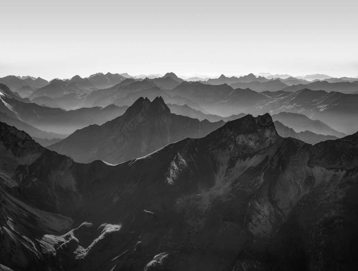 Bergbilder berg bilder Allgäu Alpen Berge Hinterstein Herbst Schneck Höfats schwarz orange