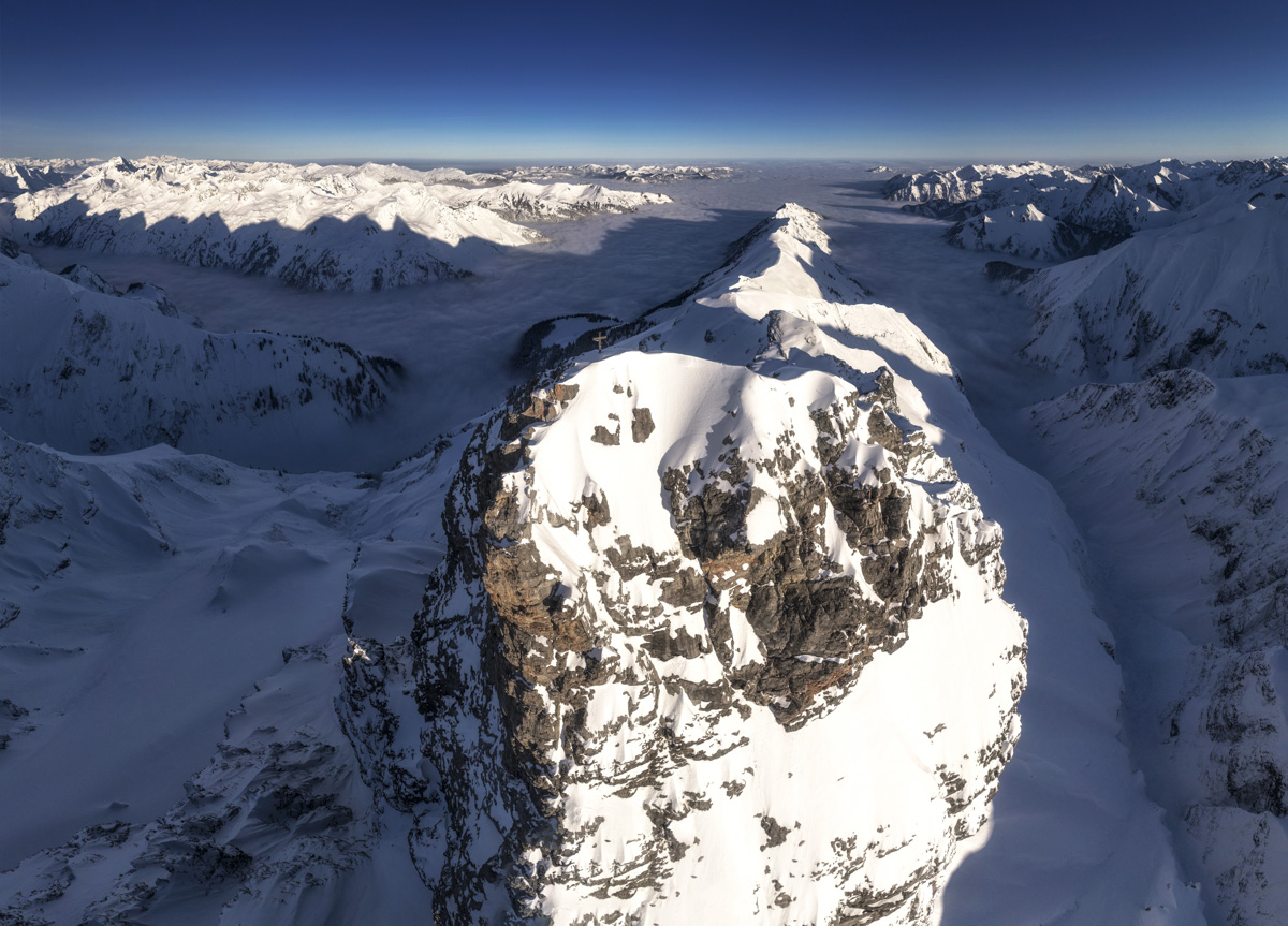 Bergbilder berg bilder Allgäu Alpen Berge Winter Schnee verschneit Trettach Hochalpen Oberstdorf Hochfrott Mädelegabel weiß blauer himmel sonne