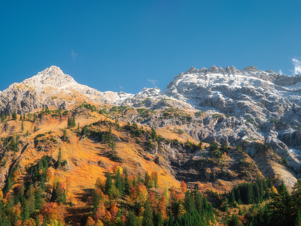639 Herbst Allgäu blau Bad Hindelang Retterschwanger Tal Hinterstein